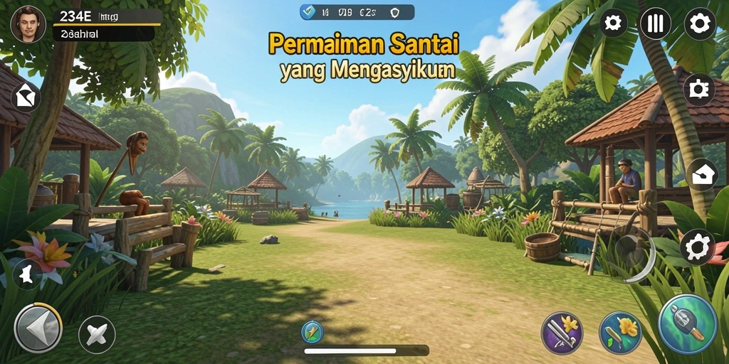 Screenshot utama 234E yang menunjukkan gameplay menarik dan mengasyikkan.