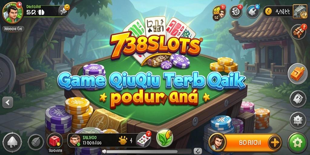 Screenshot utama 738SLOTS menampilkan aksi seru permainan QiuQiu.