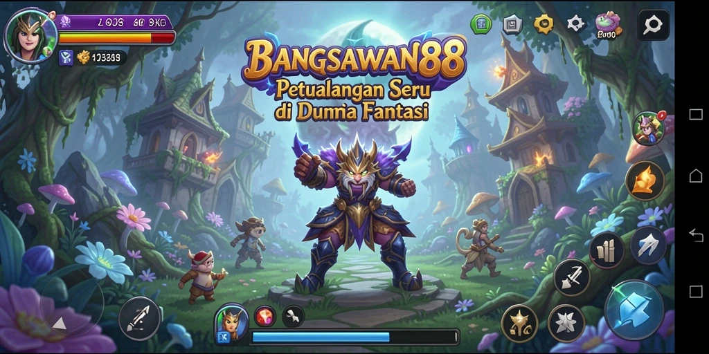 Tampilan gameplay adiktif dan penuh aksi di BANGSAWAN88.