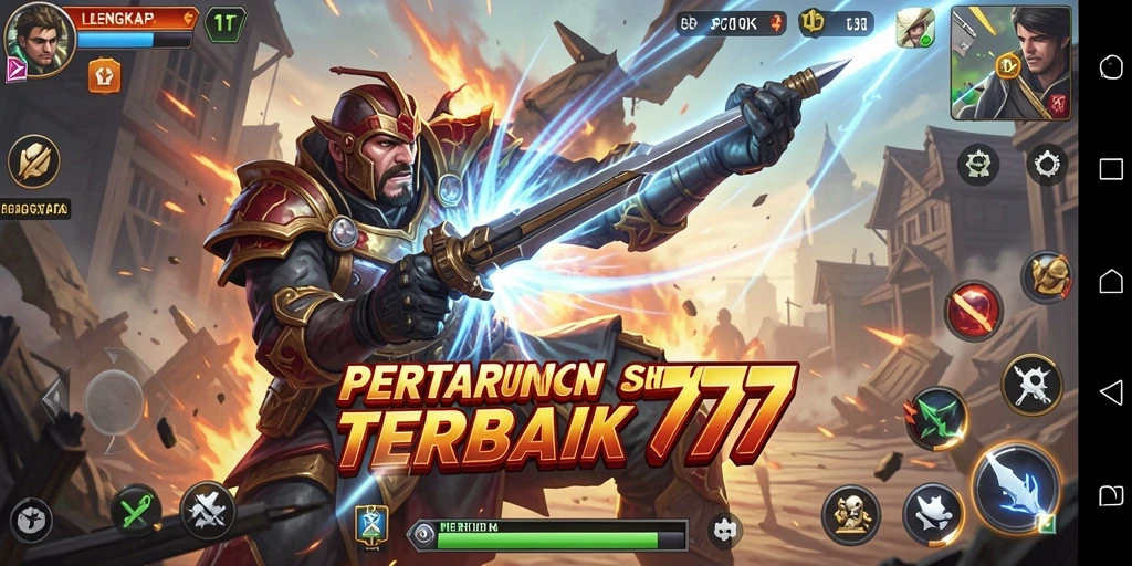 Tampilan gameplay seru dalam pertarungan aksi.
