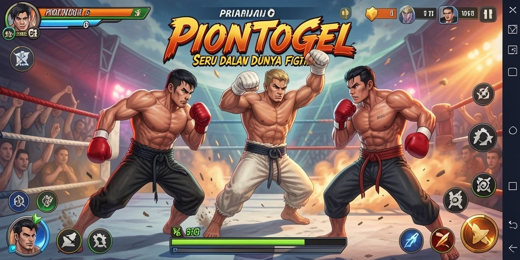 Gameplay seru PIONTOGEL dalam pertarungan Fighting.