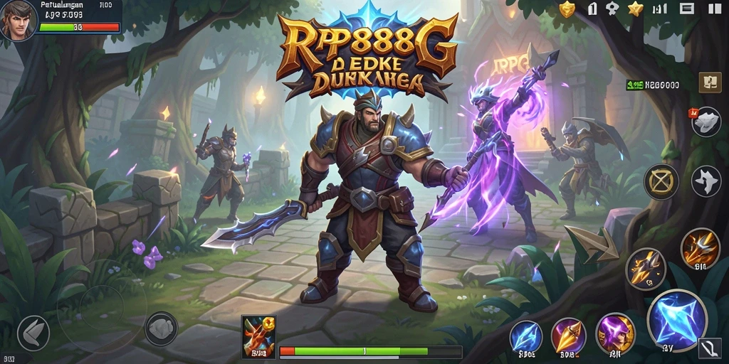 Tampilan menarik dari gameplay ARPG RP8888.