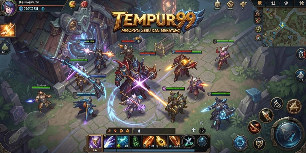 Tampilan gameplay mendebarkan dalam dunia <strong>TEMPUR99</strong> yang luas.