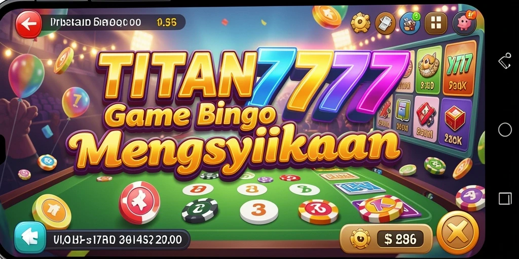 Screenshot gameplay Bingo TITAN777 yang mendebarkan.