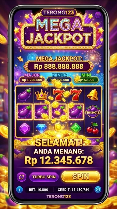 Screenshot tampilan utama aplikasi terong123 yang inovatif.